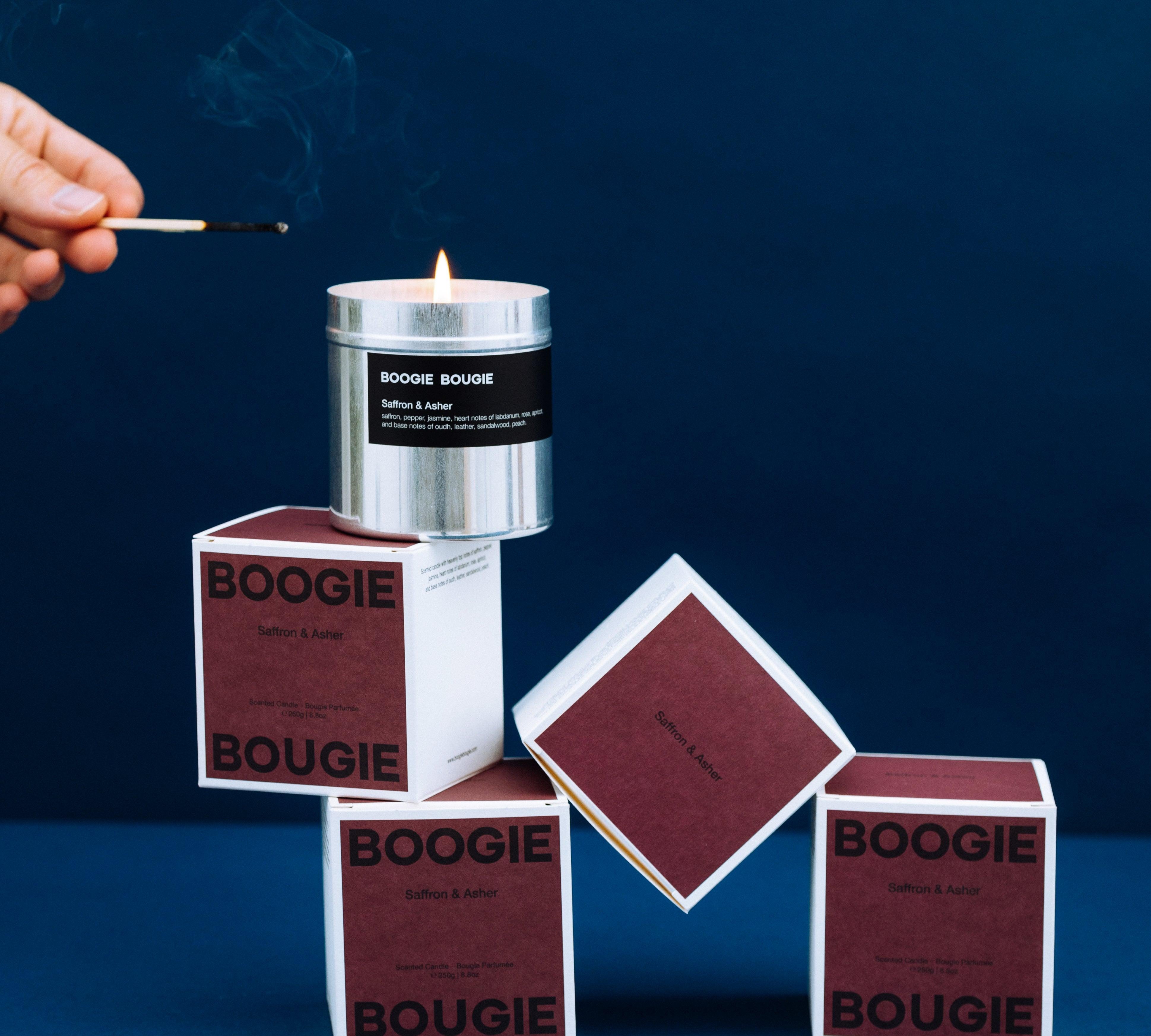 BOOGIE BOUGIE I SAFRON & ASHER I Eco-friendly Soy Wax Candle - L'Officina General Store