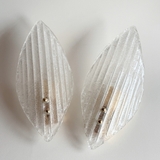 Murano Glass Sconces in Grit I Italy 1970s