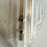 Murano Glass Sconces in Grit I Italy 1970s