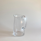"Elegant Bohemian glass pitcher for entertaining"