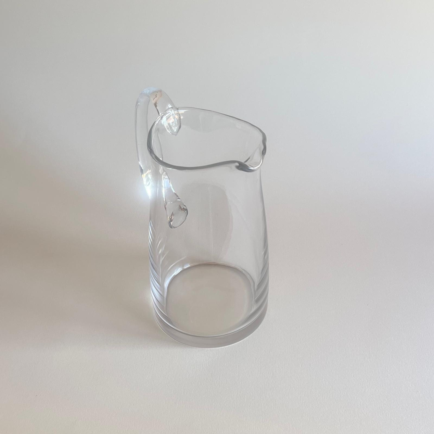 Luxury Bohemia crystal jug in natural light