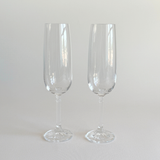 Flûtes à Champagne en Cristal Bohème | Lot de 2