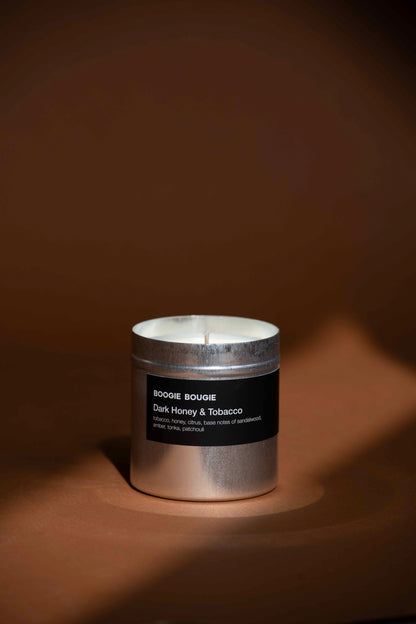 BOOGIE BOUGIE I DARK HONEY & TOBACCO I Eco-friendly Soy Wax Candle