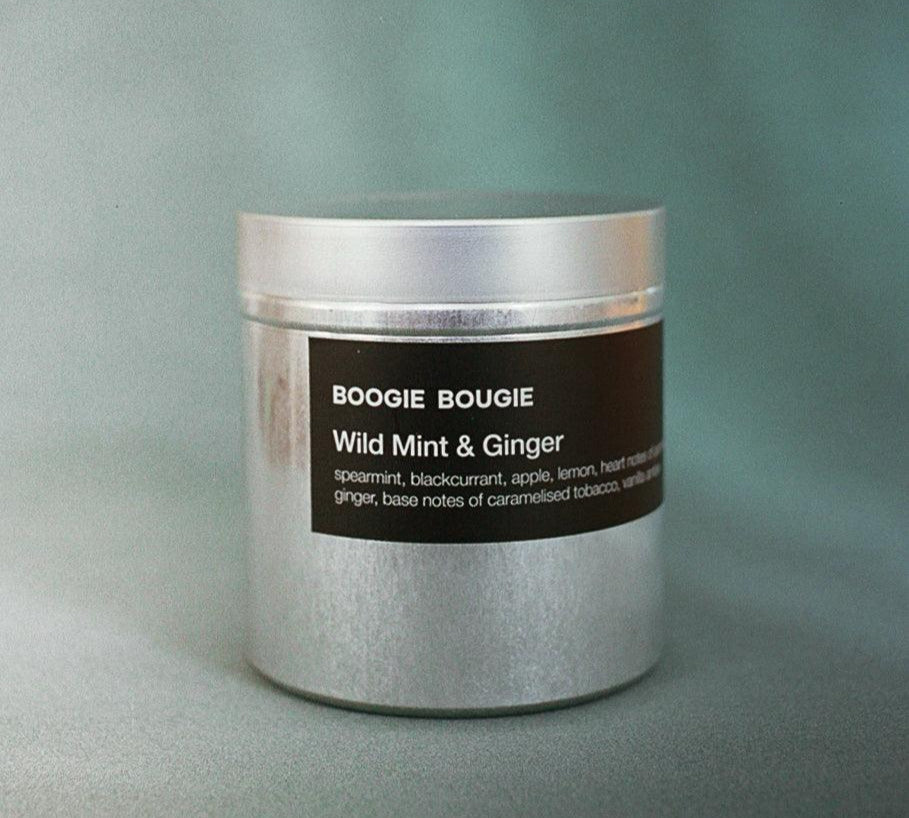 BOOGIE BOUGIE I WILD MINT & GINGER I Eco-friendly Soy Wax Candle - L'Officina General Store