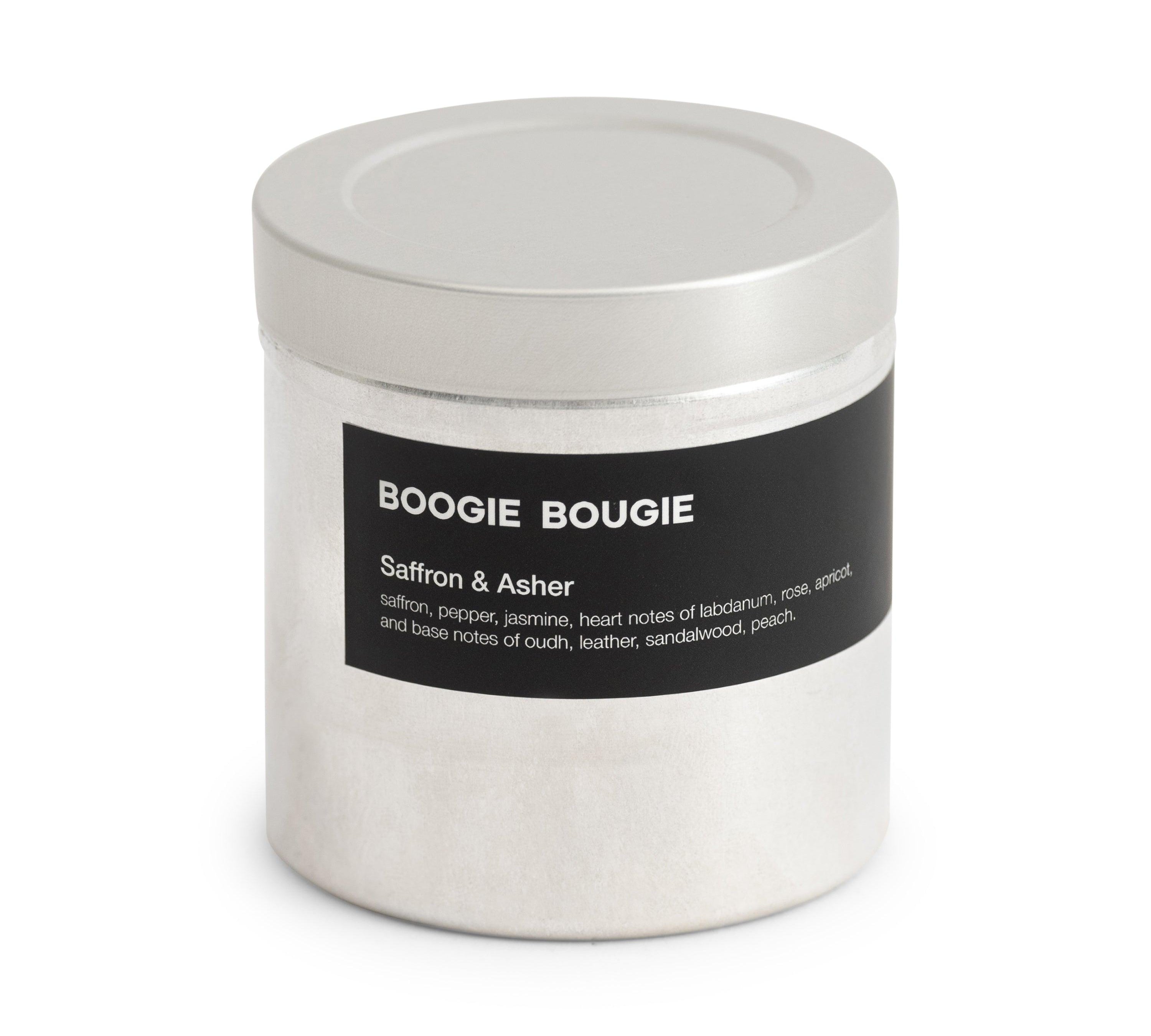 BOOGIE BOUGIE I SAFRON & ASHER I Eco-friendly Soy Wax Candle - L'Officina General Store