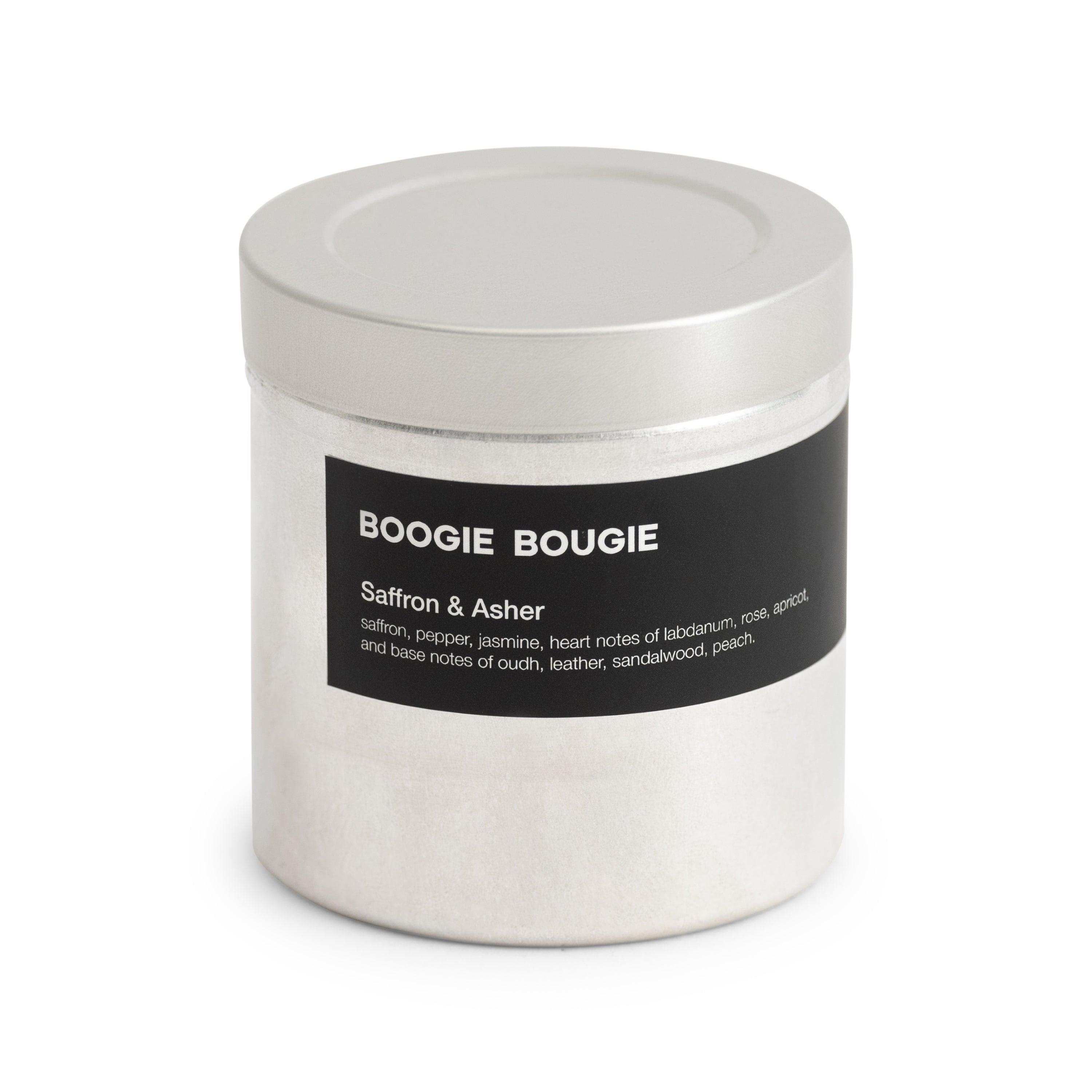 BOOGIE BOUGIE I SAFRON & ASHER I Eco-friendly Soy Wax Candle - L'Officina General Store