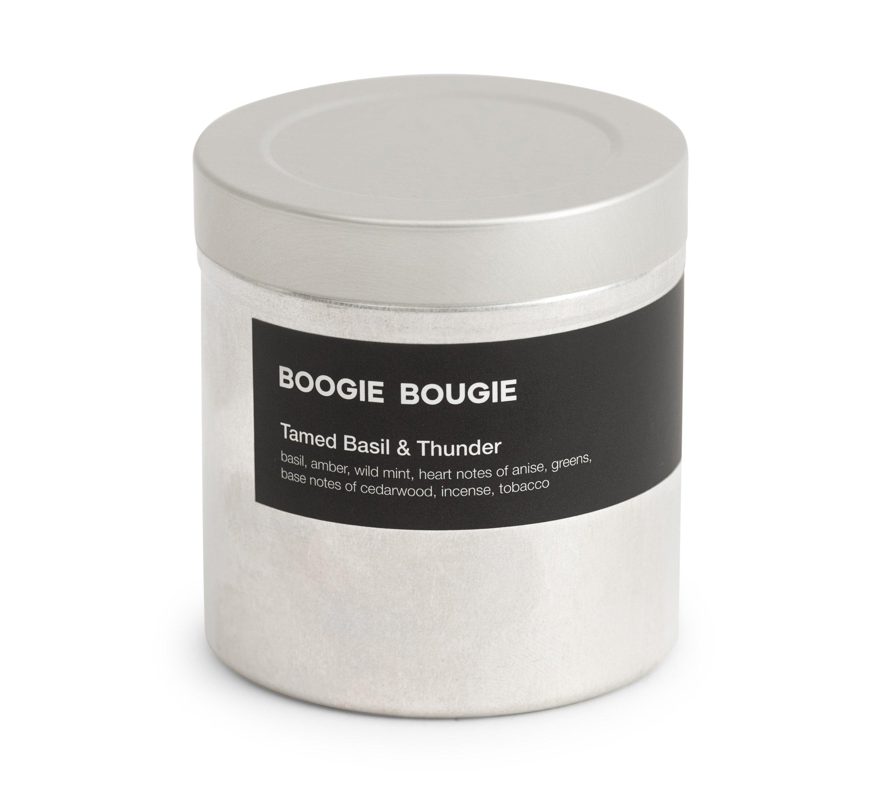 BOOGIE BOUGIE I Tamed Basil & Thunder I Eco-friendly Soy Wax Candle - L'Officina General Store