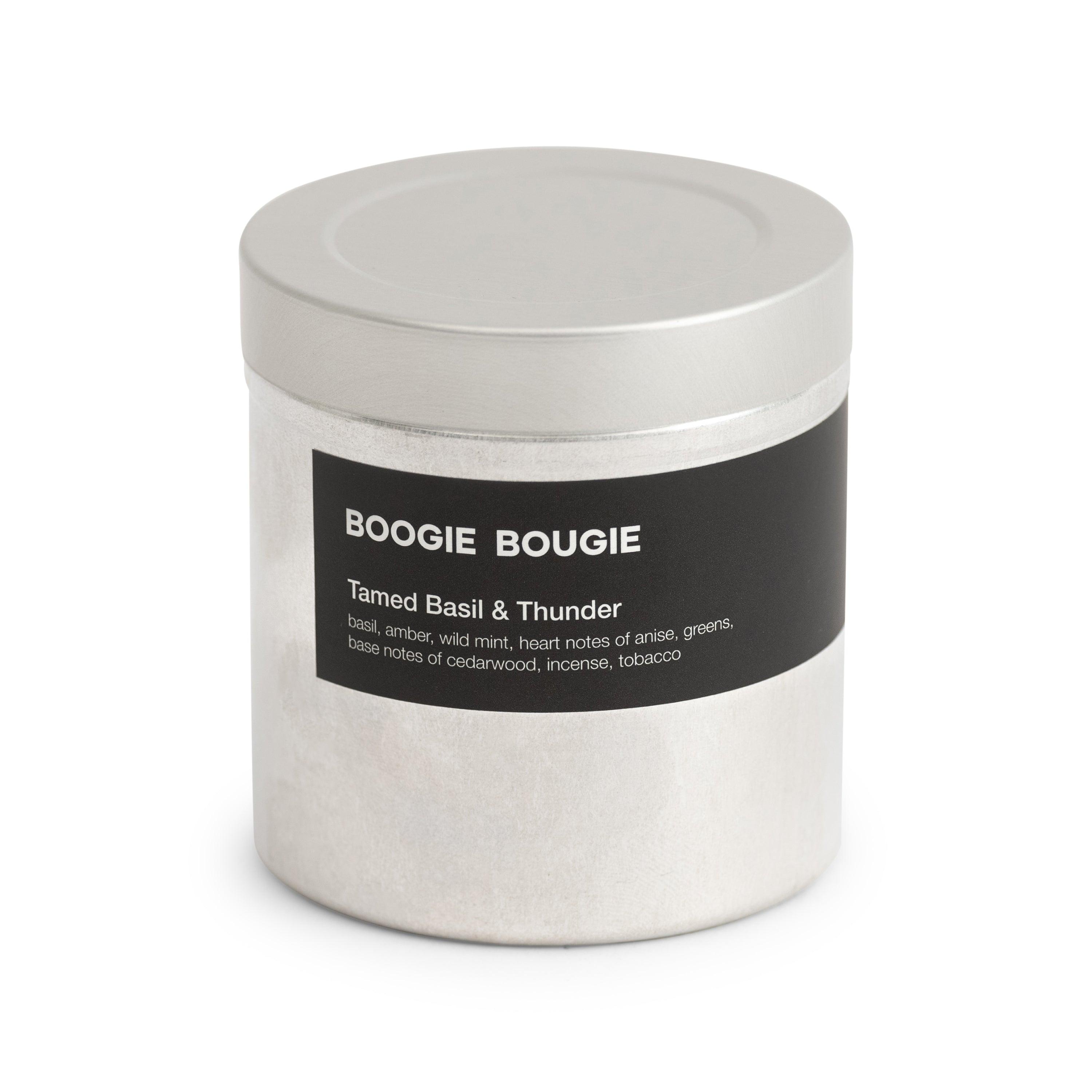 BOOGIE BOUGIE I Tamed Basil & Thunder I Eco-friendly Soy Wax Candle - L'Officina General Store