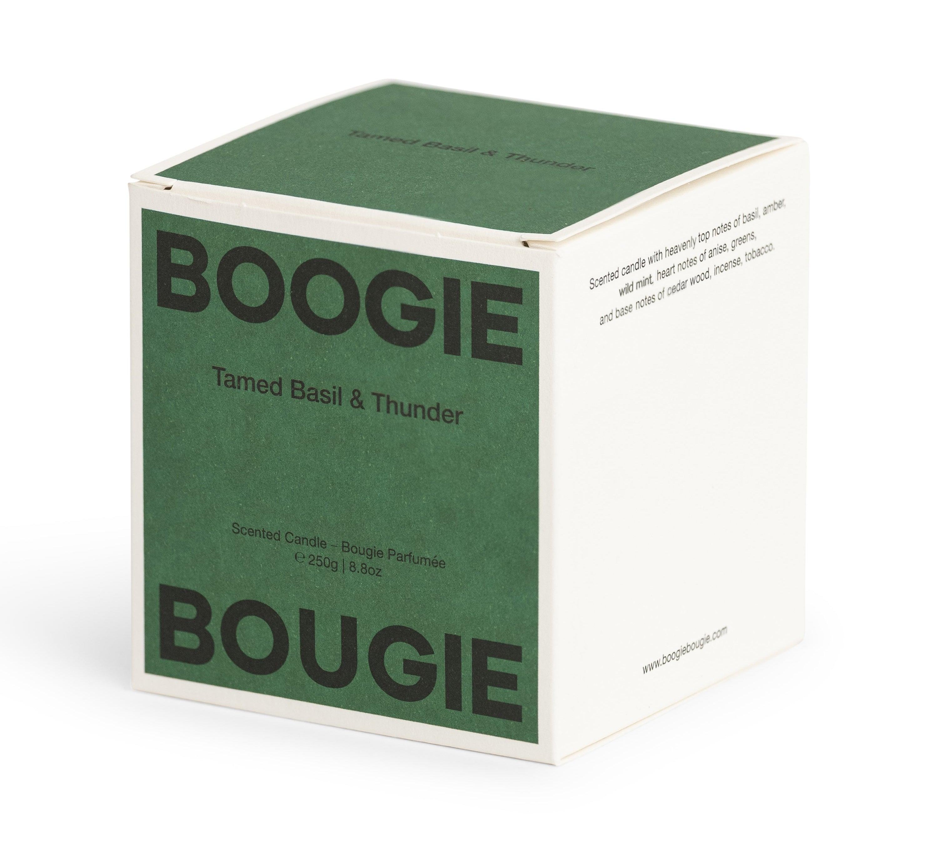 BOOGIE BOUGIE I Tamed Basil & Thunder I Eco-friendly Soy Wax Candle - L'Officina General Store