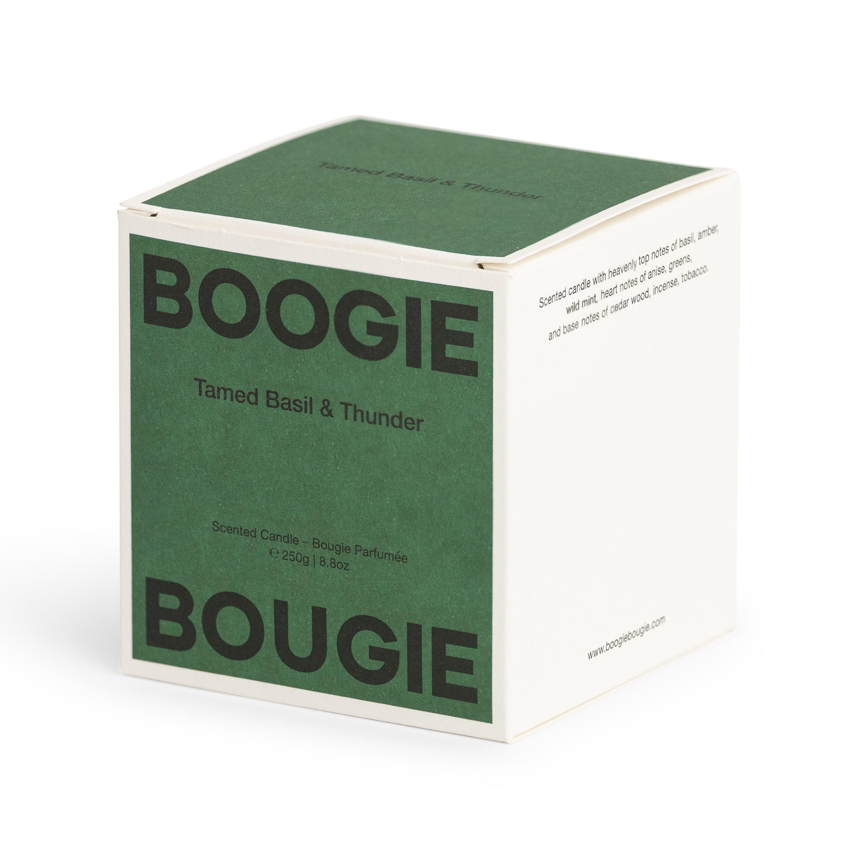 BOOGIE BOUGIE I Tamed Basil & Thunder I Eco-friendly Soy Wax Candle - L'Officina General Store