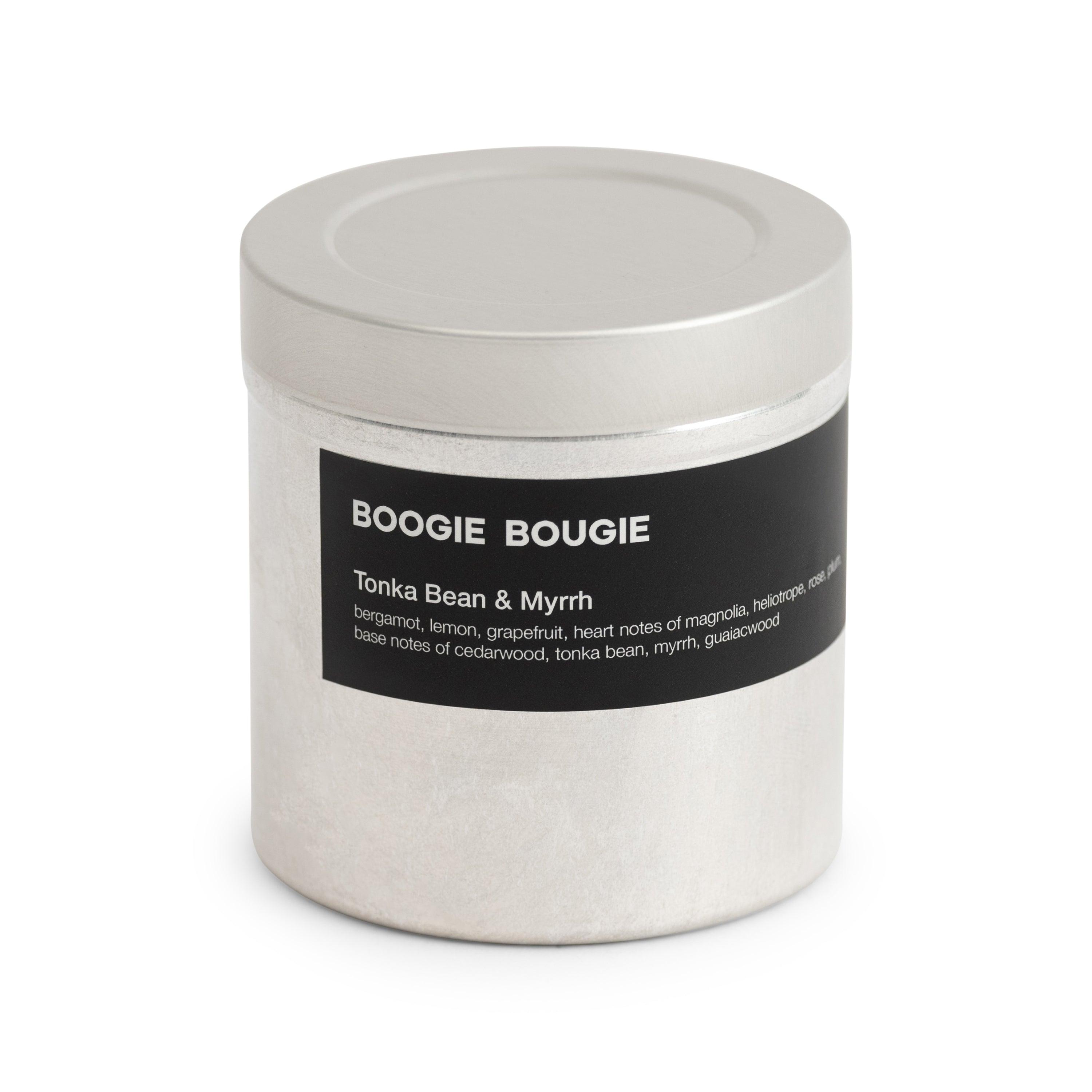 BOOGIE BOUGIE I TONKA BEAN & MYRRH I Eco-friendly Soy Wax Candle - L'Officina General Store