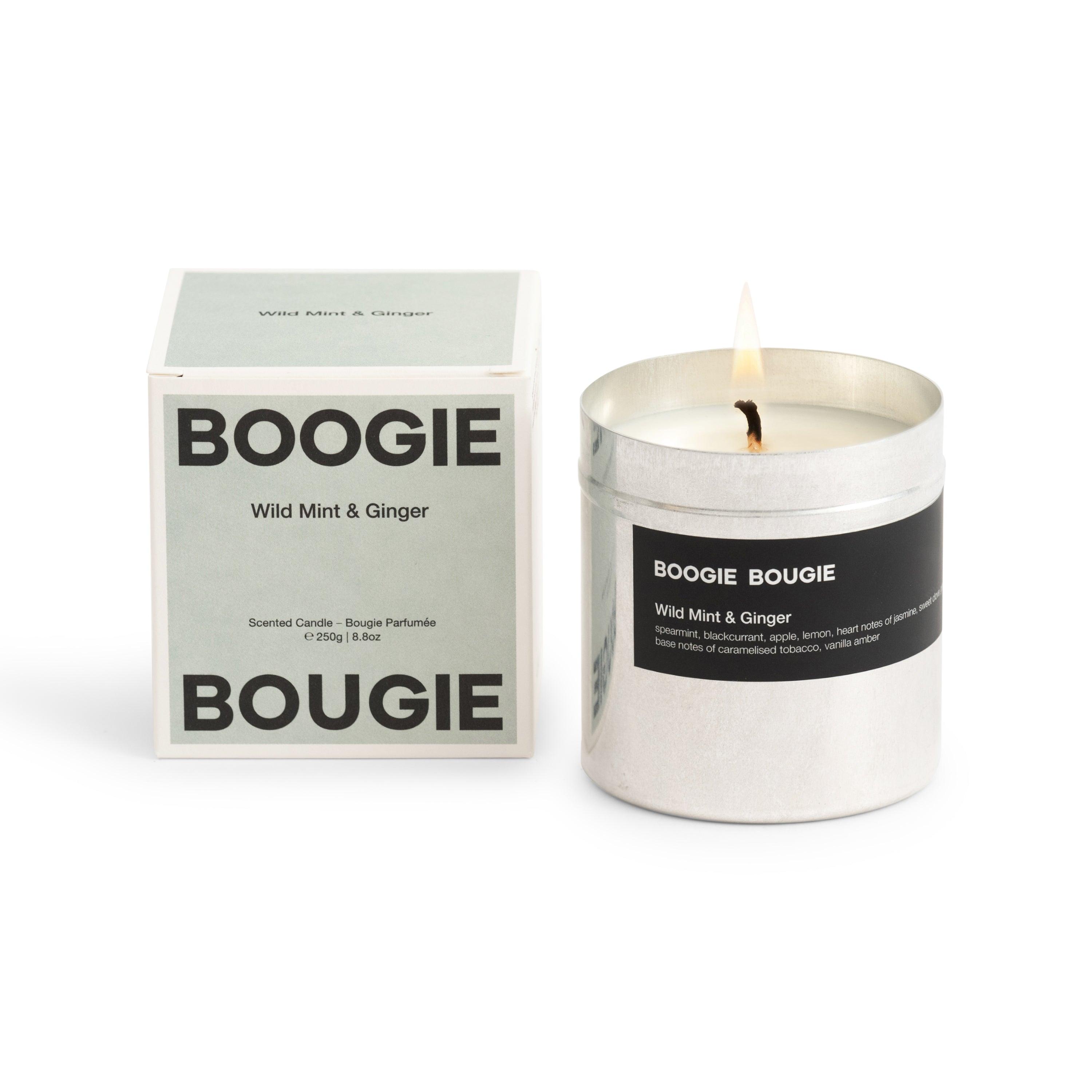 BOOGIE BOUGIE I WILD MINT & GINGER I Eco-friendly Soy Wax Candle - L'Officina General Store