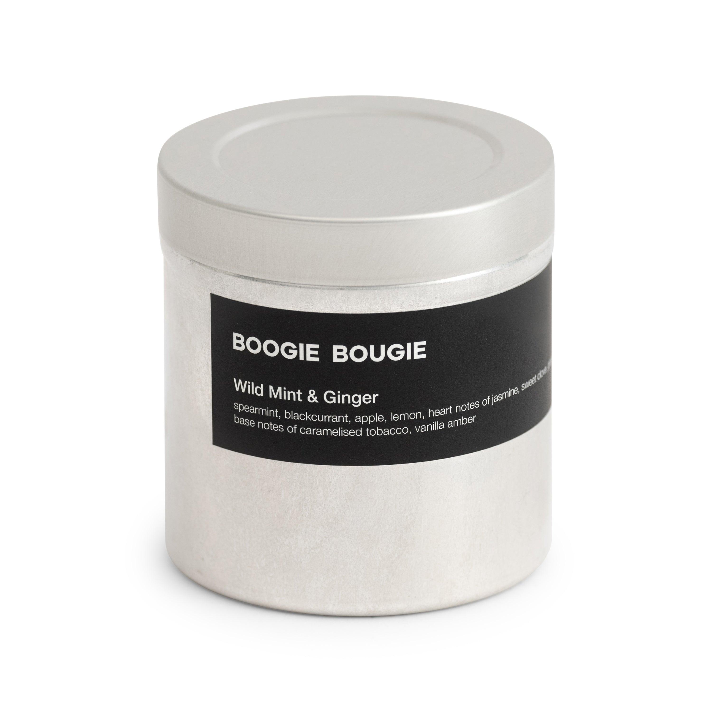 BOOGIE BOUGIE I WILD MINT & GINGER I Eco-friendly Soy Wax Candle - L'Officina General Store