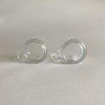 Pair of vintage Italian glass espresso cups Bormioli