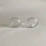 Pair of vintage Italian glass espresso cups Bormioli