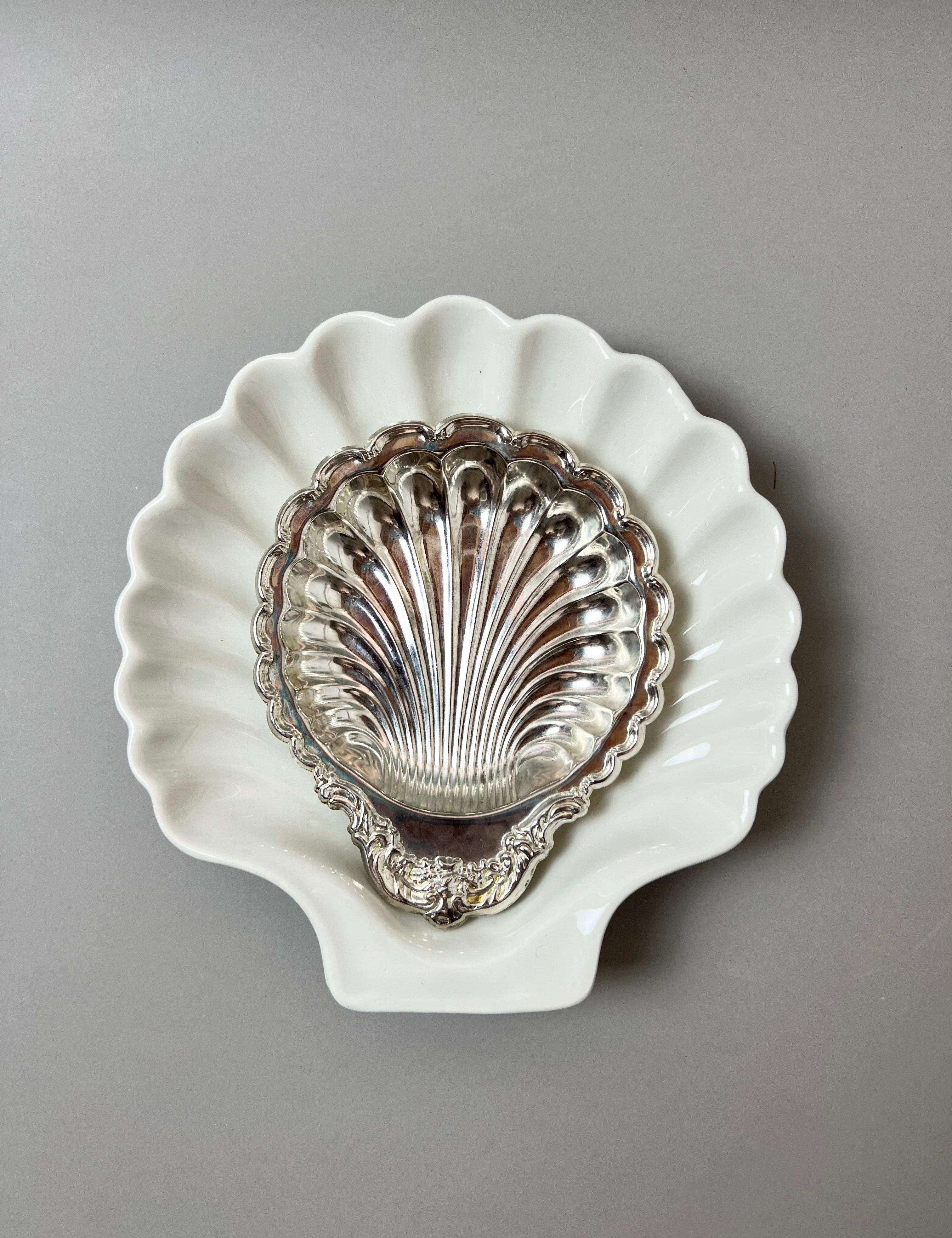 Shell Silver plated decorative plate - L'Officina General Store