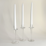 Crystal Candle Holders | Set of 3 · 17 cm