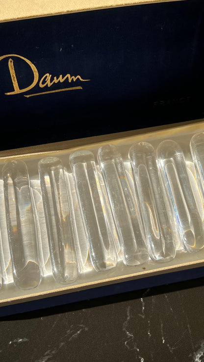 CRYSTAL KNIVES  HOLDERS  Daum France