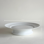 Antique Ceramic White Cake Stand