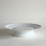 Antique Ceramic White Cake Stand