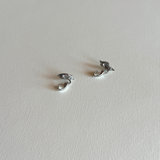 Boucles d'oreilles clip arum | Ton argent · années 1980