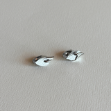 Boucles d'oreilles clip arum | Ton argent · années 1980