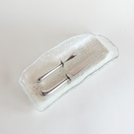 Vintage silver-plate carving set, knife and fork, 1980s European, on a laid table
