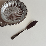 Hugo Caviar and Butter Dish I Shell silver plated 1980s