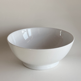 Ceramic antique XL Serving Bowl white 