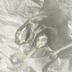 Small clear glass Christmas ornaments handmade in Tuscany from reclaimed chandelier glass, L'Officina
