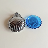 Chrome Shell Caviar or Butter Dish