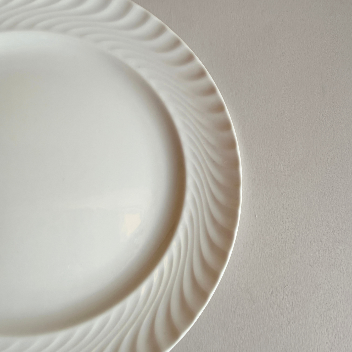 Cipa Dinning plate white ceramic