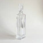 Colle 1 L Art Deco decanter, clear glass with crystal finish, Pre-Loved 2000s glassware
