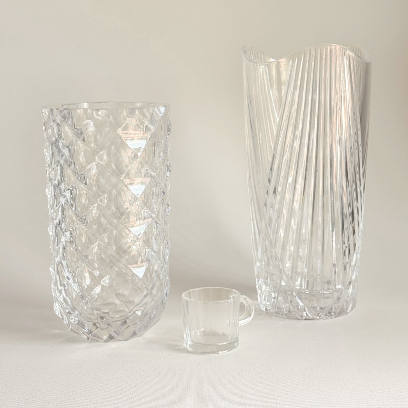 Orrefors Haga crystal vase, 24 cm, alternate view