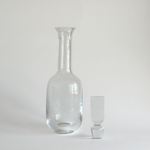 Cristal de Sèvres crystal carafe and stopper, 1L decanter, France