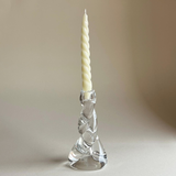 Crystal de Sèvres Twisted Stem Candle Holder