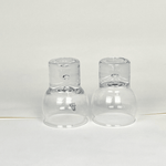 SET OF 2 I Crystal WINE GLASSES I Italian Vintage 1960 - L'Officina General Store