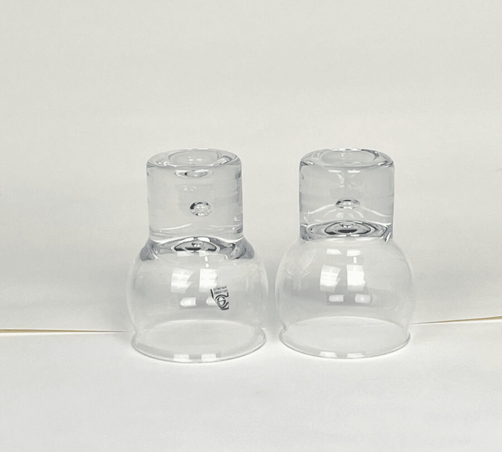SET OF 2 I Crystal WINE GLASSES I Italian Vintage 1960 - L'Officina General Store
