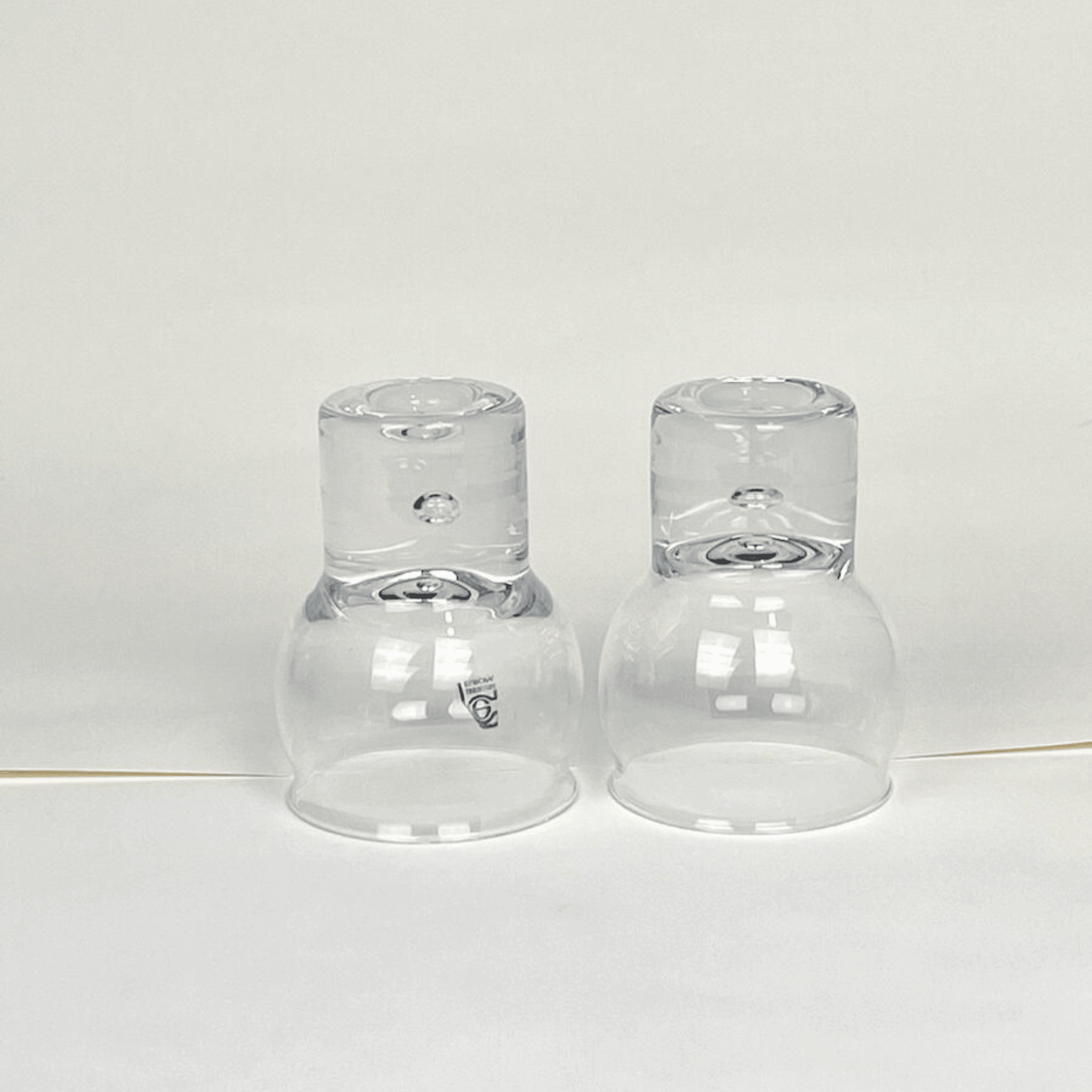 SET OF 2 I Crystal WINE GLASSES I Italian Vintage 1960 - L'Officina General Store