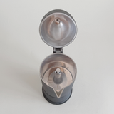 La Cupola stovetop coffee maker by Alessi, anthracite grey aluminium, 6-cup, 28 cm tall