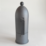Aldo Rossi La Cupola for Alessi, 6-cup aluminium stovetop coffee maker in anthracite grey, pre-loved
