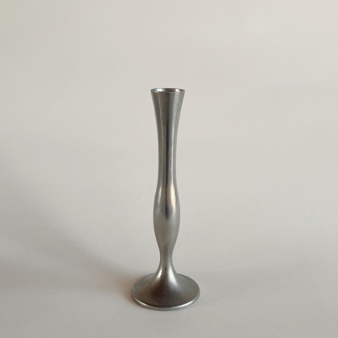 Damart Metal Bud Vase silver 1950s French