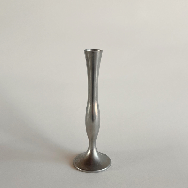 Damart Metal Bud Vase silver 1950s French