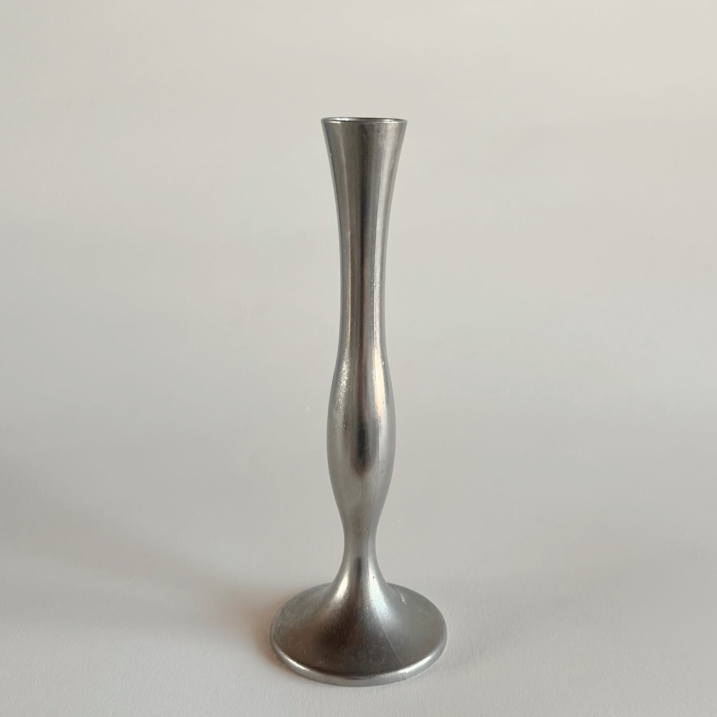 Damart Metal Bud Vase silver 1950s French