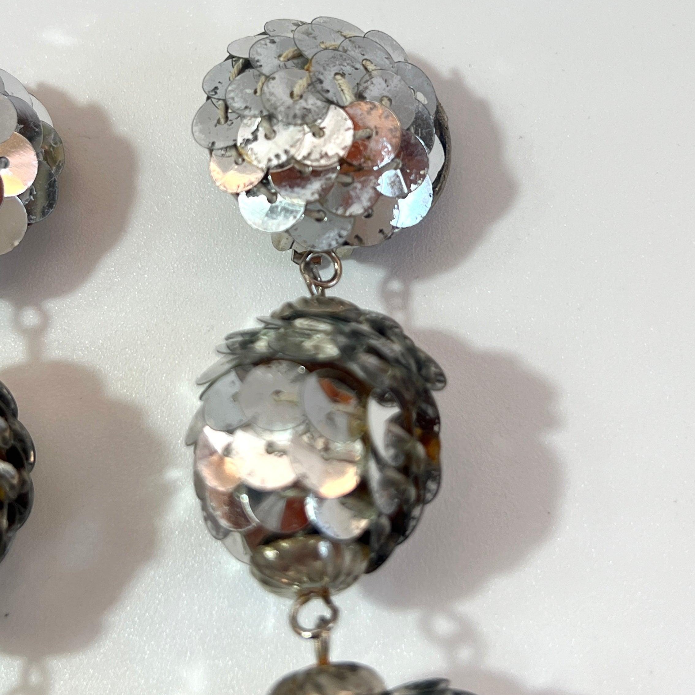 DISCOBALL SEQUIN CLIP EARRINGS - L'Officina General Store