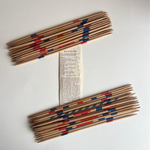 Close-up of Mikado Shanghai 1980s edition playing sticks