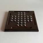 Dal Negro wooden Chinese solitaire board, Pre-Loved 1970s, made in Italy