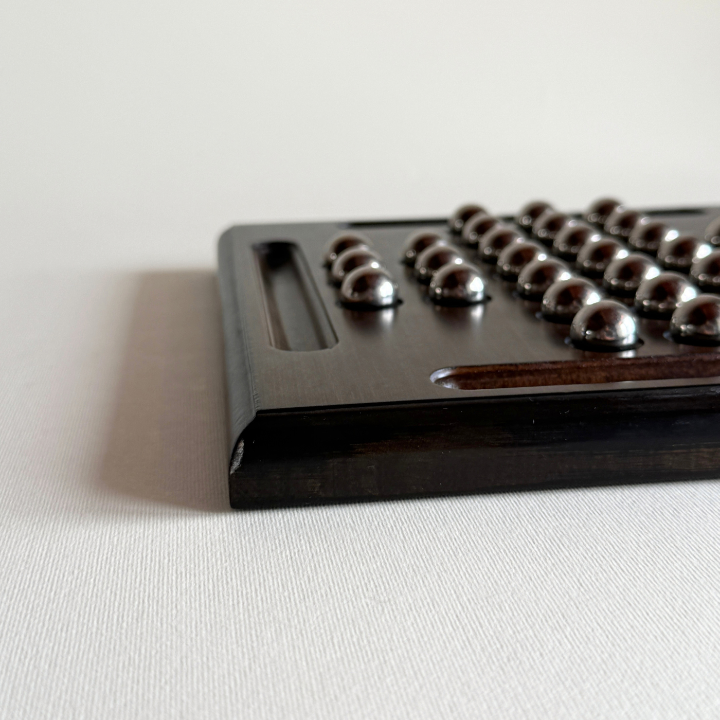 Chinese solitaire board in solid wood by Dal Negro, Pre-Loved Italian homeware, L'Officina