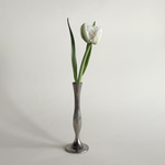 Damart Metal silver bud vase French candleholder