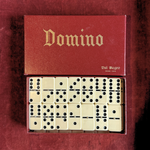 Dal Negro classic domino set, 28 ivory-white tiles in a deep red box, Pre-Loved Italian board game
